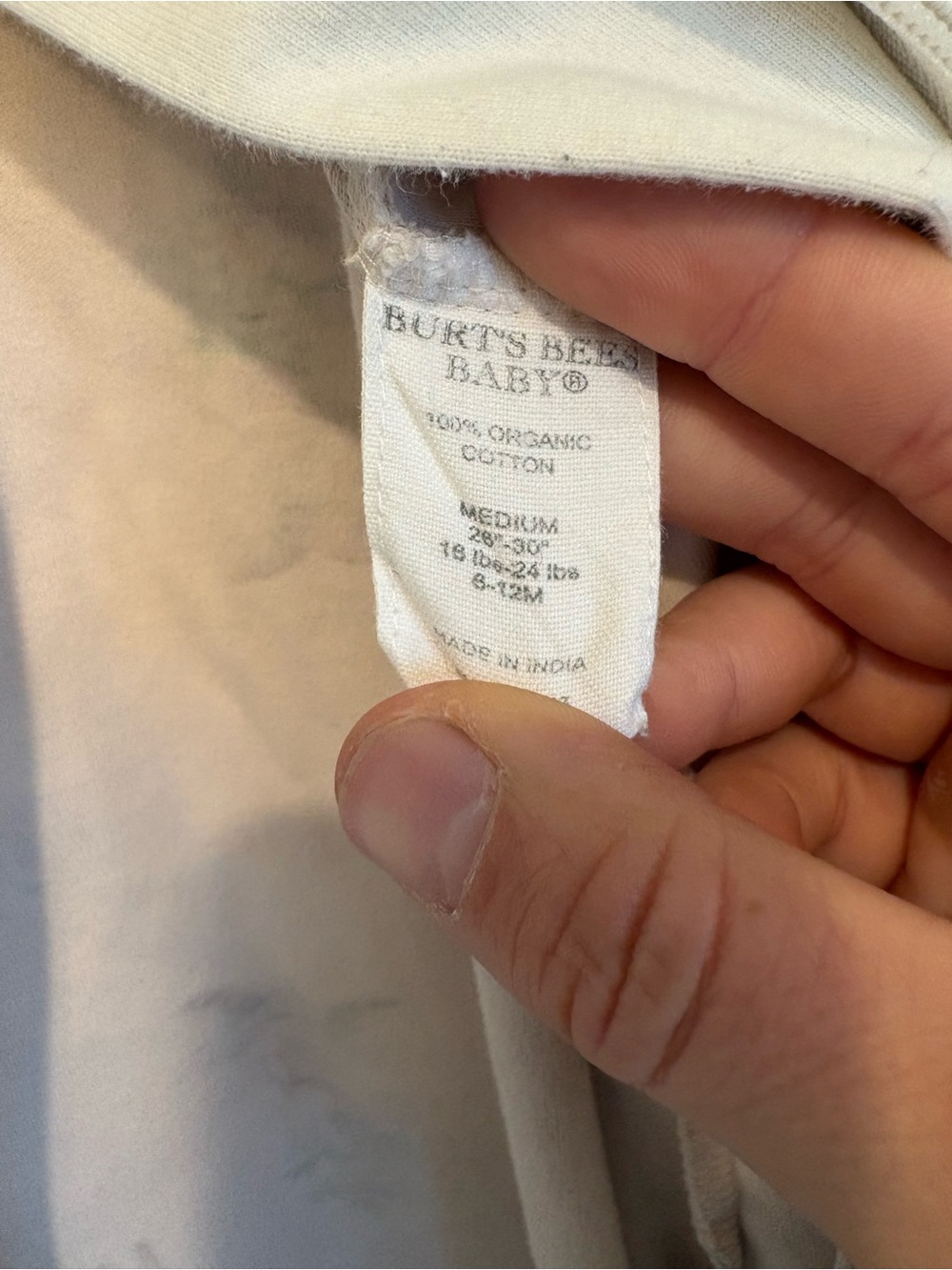Burt’s Bees Baby Sleep Sack Organic Cotton Deer Floral 6–12M - Picture 10 of 12